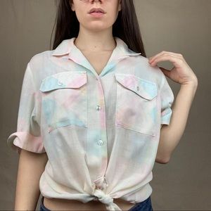 Pastel button up